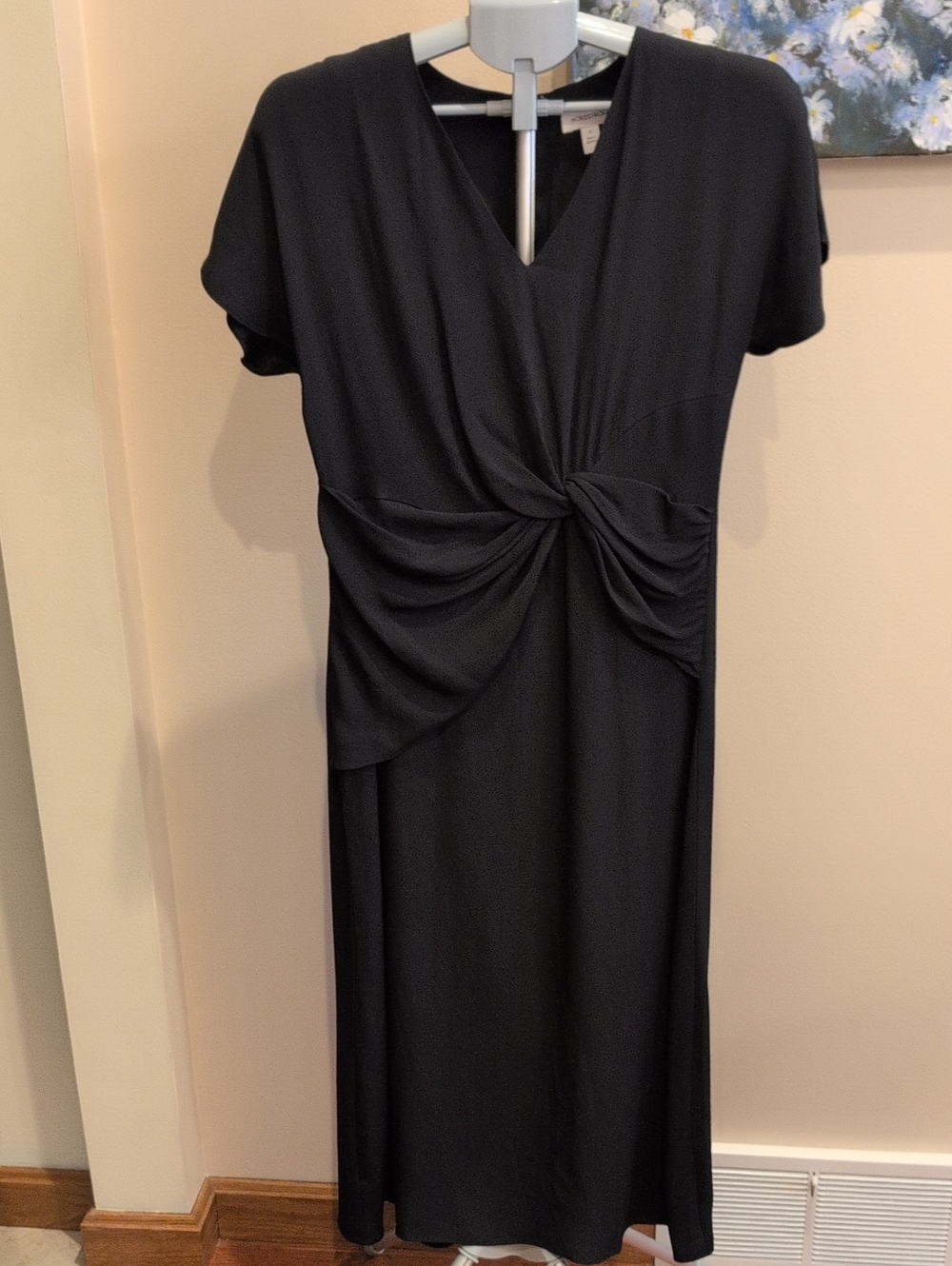 Nordstrom Black Twist-Front Maxi Dress